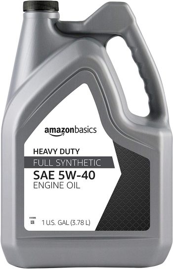 AmazonBasics High Milegage 5w-40 Synthetic Motor Oil – Best for Duramax l5p